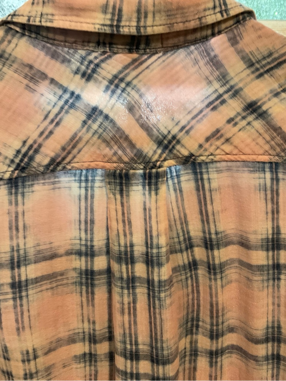 cloth & stone Pink and Blue Plaid Lightweight Button-Up - Picture 3 of 10